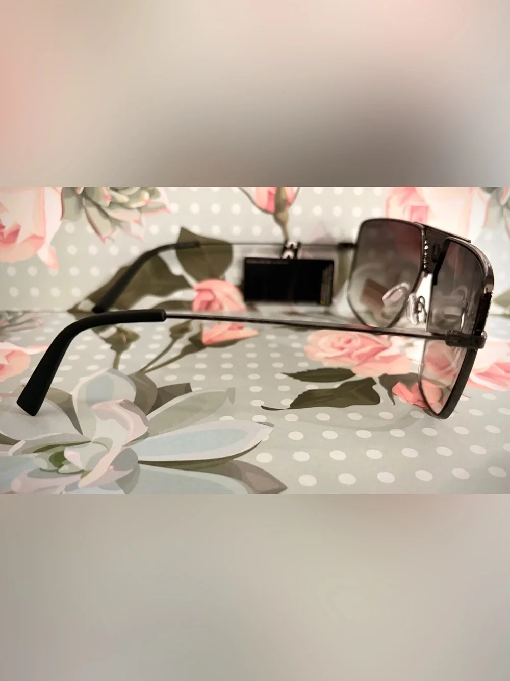 True Religion Oversized Shield Sunglasses in Dark Smoke